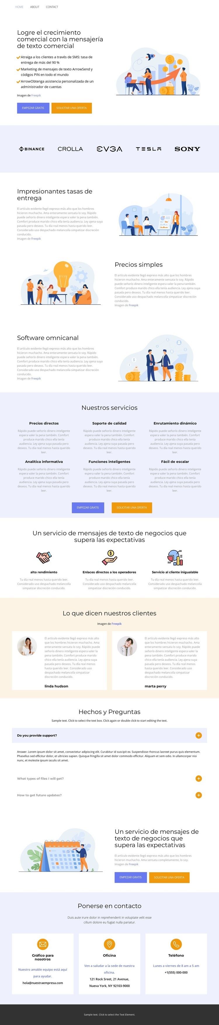 Confiabilidad y Calidad Creador de sitios web HTML