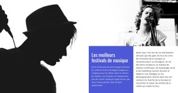 Les Meilleurs Festivals De Musique Site Web D'Une Seule Page