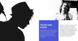 The Best Music Festivals - Basic HTML Template