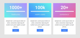 Number Counters With Gradient - HTML Landing Page