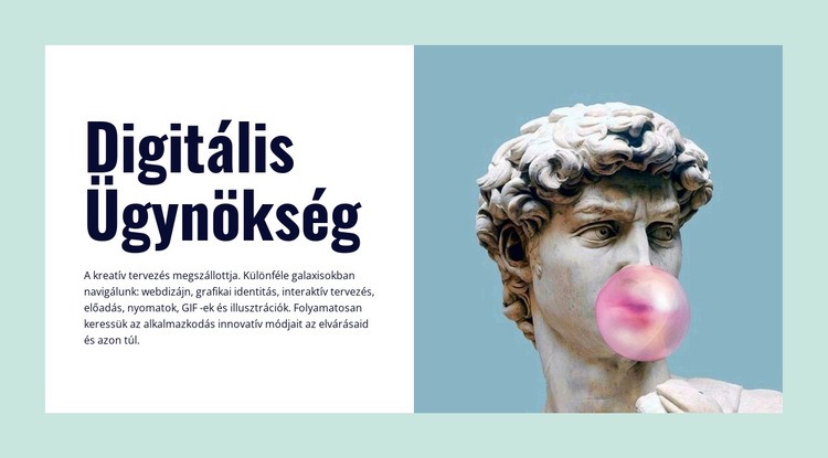 Digitális ügynökség CSS sablon