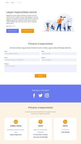 Kapcsolatfelvételi Oldal