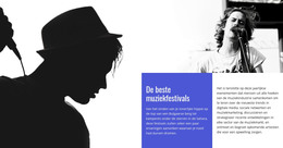 De Beste Muziekfestivals - Basis HTML-Sjabloon