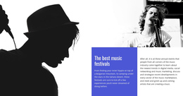 The Best Music Festivals - Best One Page Template