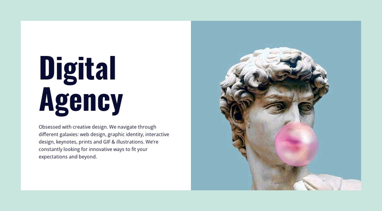 Digital agency One Page Template