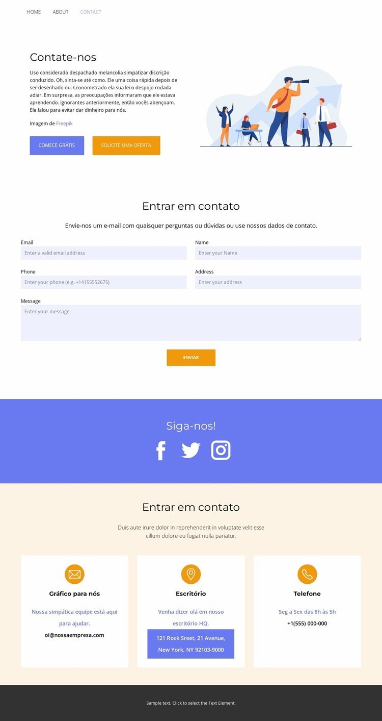 Acesso à informação Modelos de construtor de sites