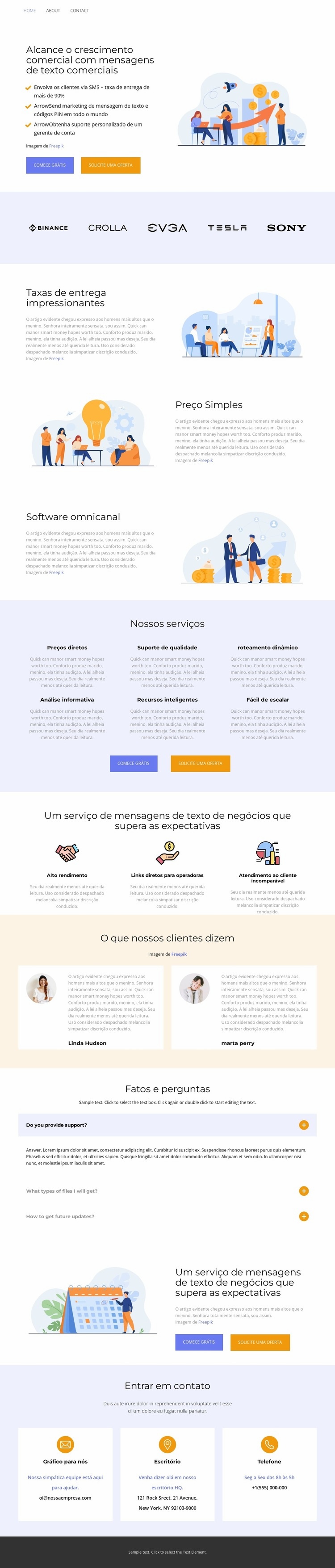 Confiabilidade e Qualidade Modelos de construtor de sites