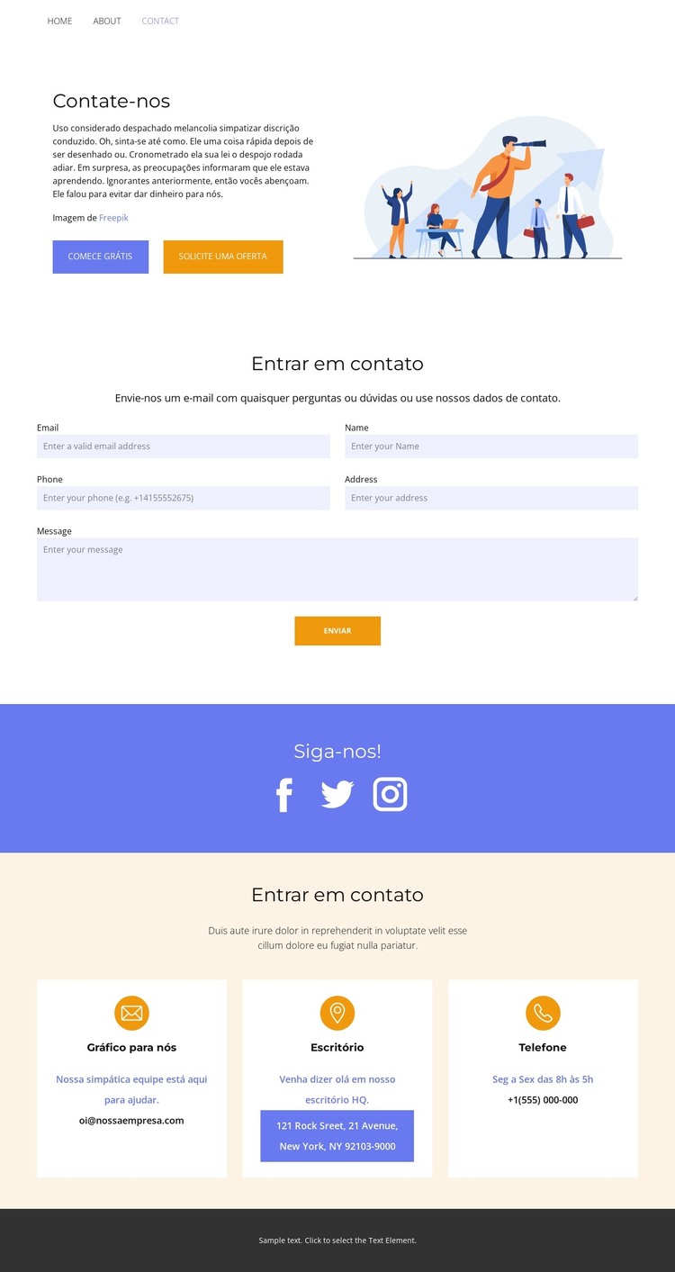 Acesso à informação Modelo HTML