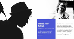 The Best Music Festivals - Free Landing Page