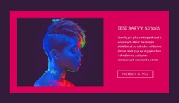 Barevný Test Jednoduchá Šablona CSS