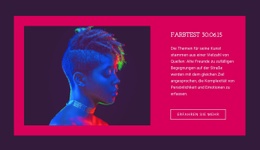 Farbtest – Moderne HTML5-Vorlage