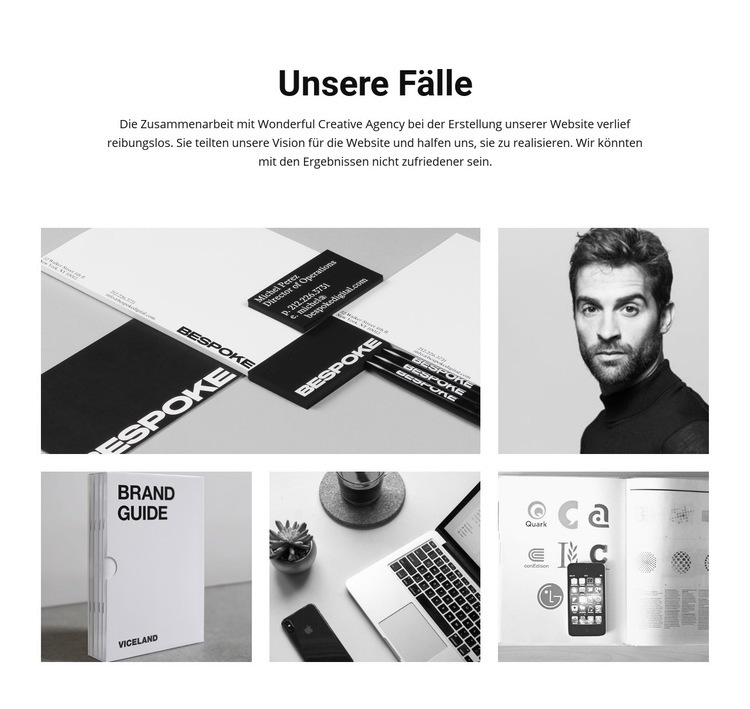 Über unsere Fälle Website design