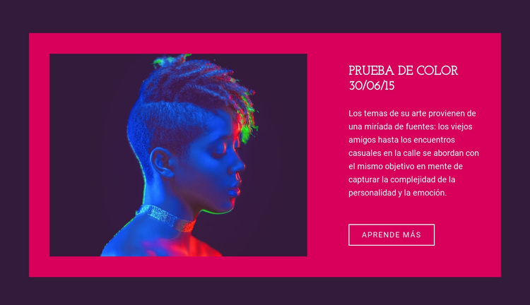 Prueba de color Tema de WordPress