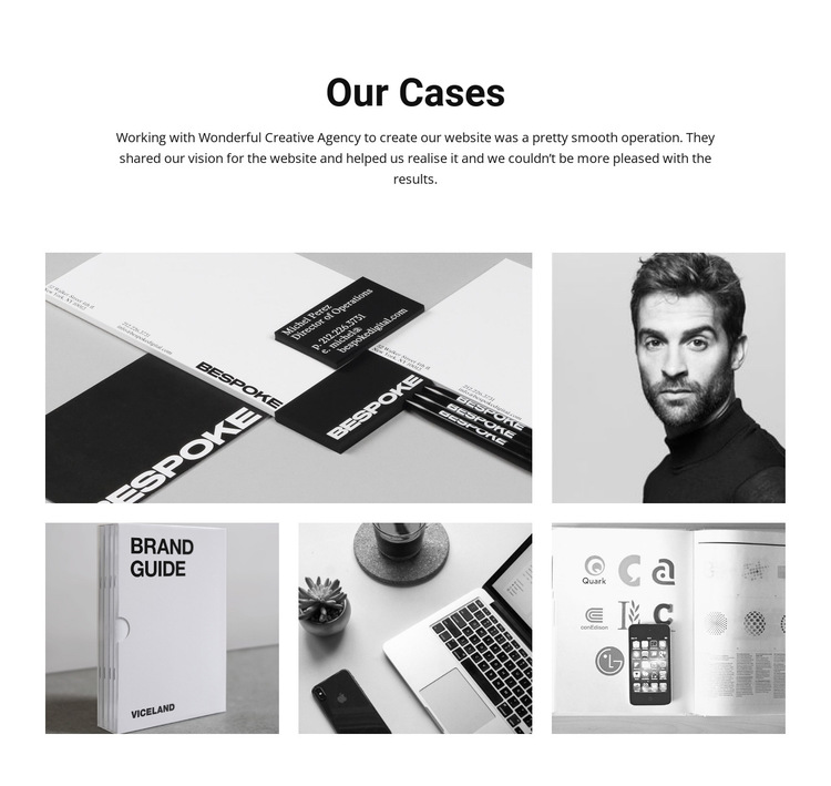 We work with brands HTML5 Template
