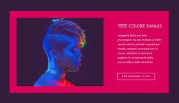 Prova Del Colore Modello CSS Semplice