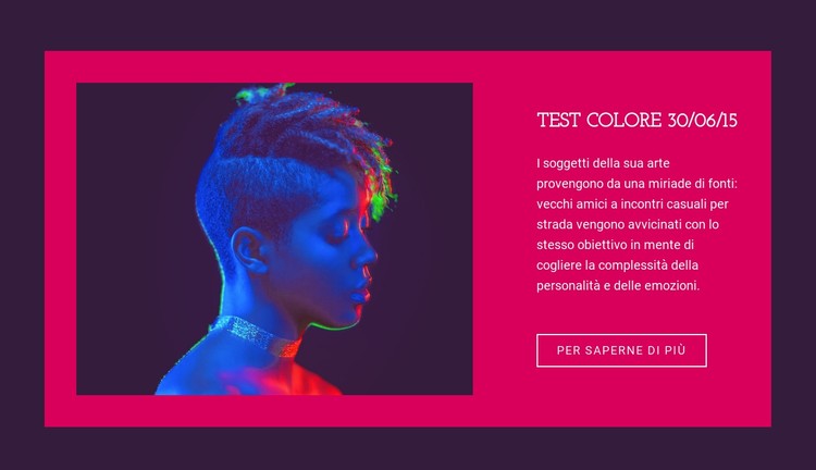 Prova del colore Modello CSS