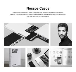 Design De Site Sobre Nossos Casos Para Qualquer Dispositivo