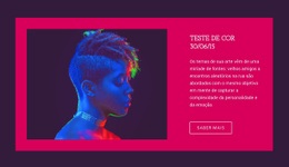 Teste De Cor - Design De Site Profissional