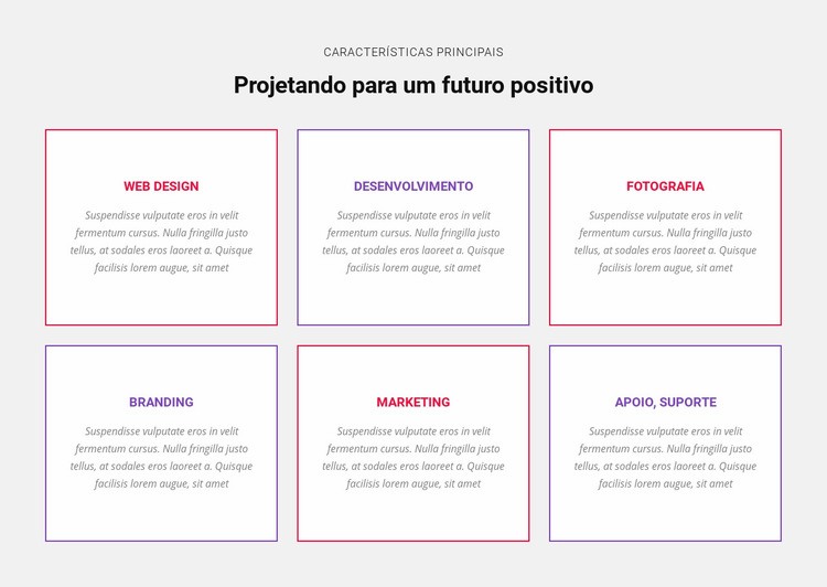 Habilidades essenciais de negócios Design do site