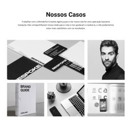 Ferramenta De Maquete De Site Para Sobre Nossos Casos