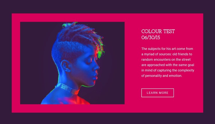 Colour test Webflow Template Alternative