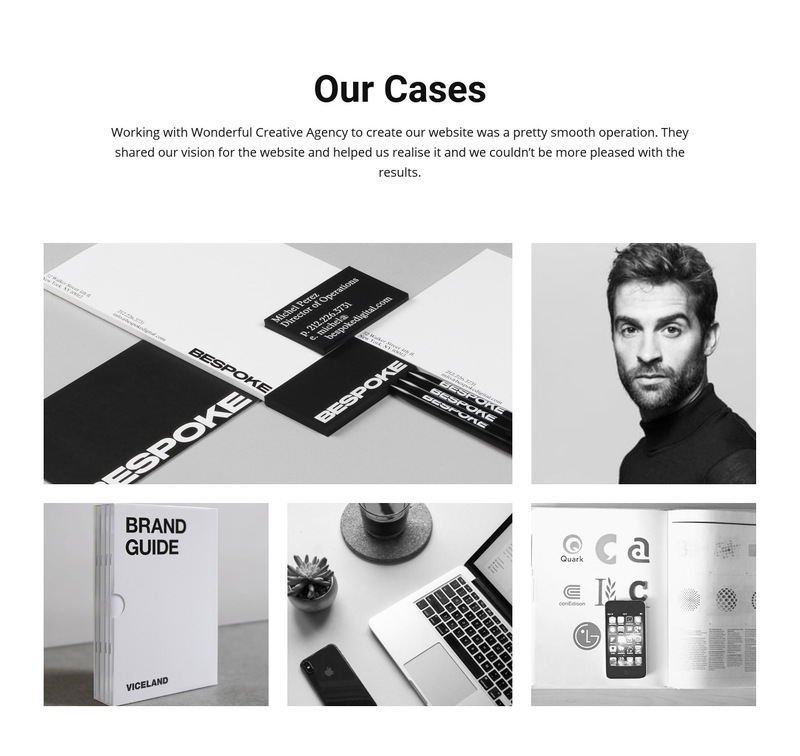 We work with brands Wix Template Alternative