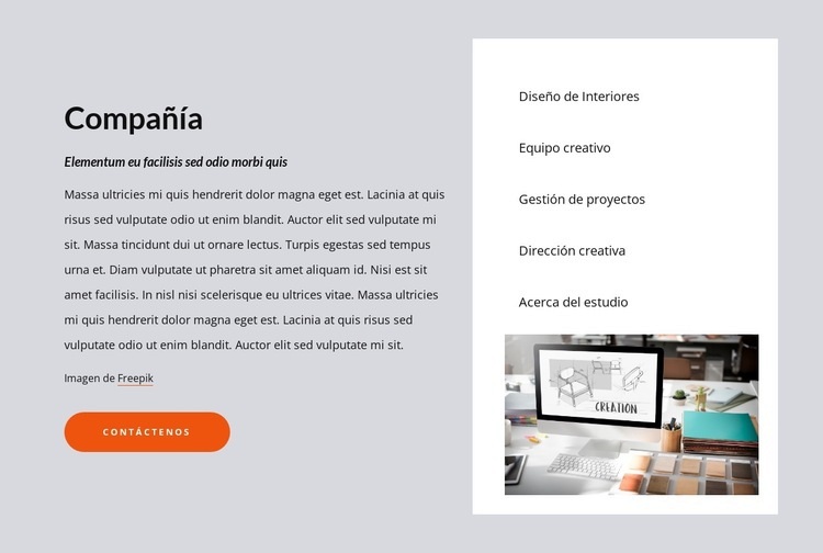 Consultoría de gestión y estrategia. Creador de sitios web HTML