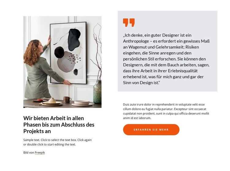 Unsere Familie von Innenarchitekten HTML Website Builder