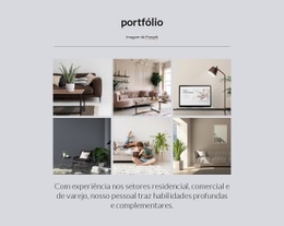 Web Design Gratuito Para Projetos De Estúdio De Interiores