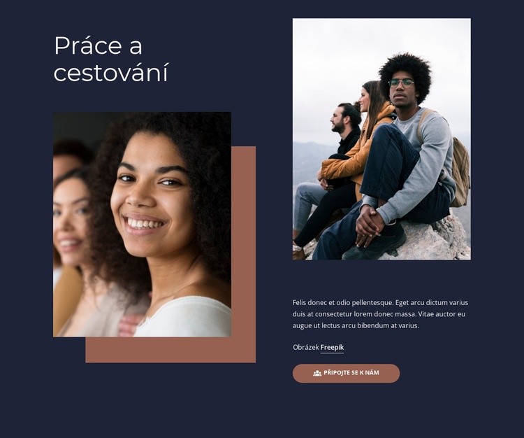 Pracovní a cestovní programy Šablona CSS