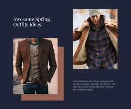 Spring Outfits Ideas CSS Grid Template