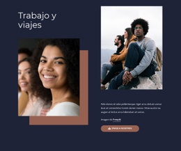 Programas De Trabajo Y Viajes - Maqueta De Sitio Web Profesional