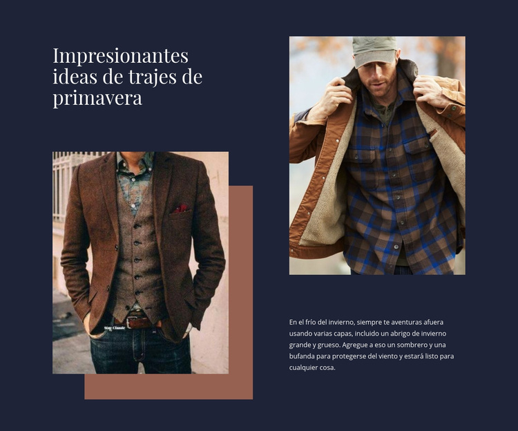 Ideas de trajes de primavera Tema de WordPress