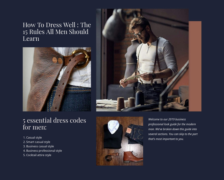 How to start a clothing line HTML Template