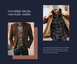 Ideeën Voor Lente-Outfits CSS-Rastersjabloon