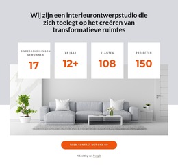Nummertellers Voor Interieur Studio - Eenvoudig Websitesjabloon