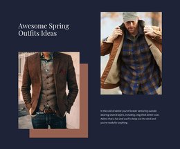 Spring Outfits Ideas - Professional One Page Template