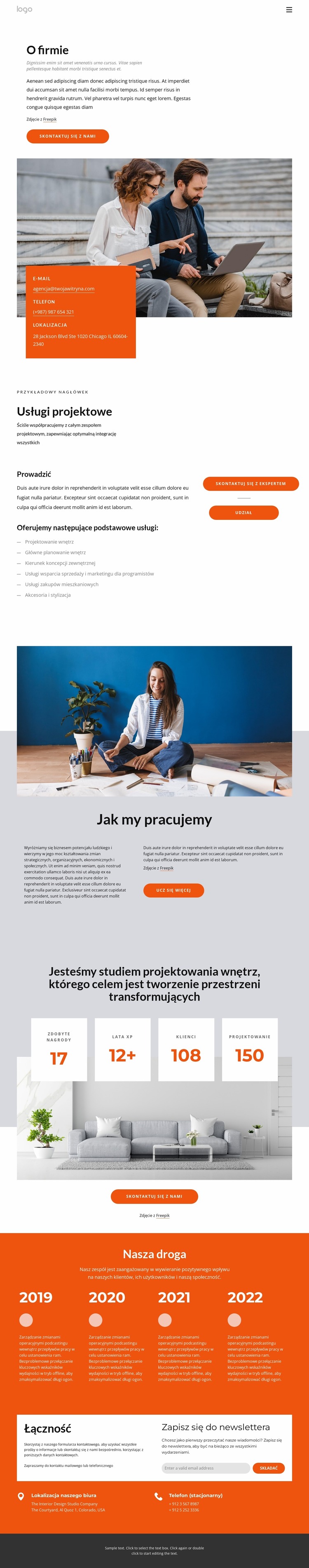 O rodzinnej pracowni wnętrz Szablon Joomla