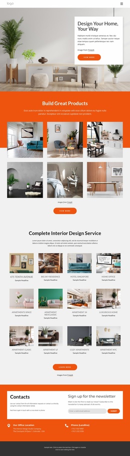The full-service interior studio - Website Template by Nicepage