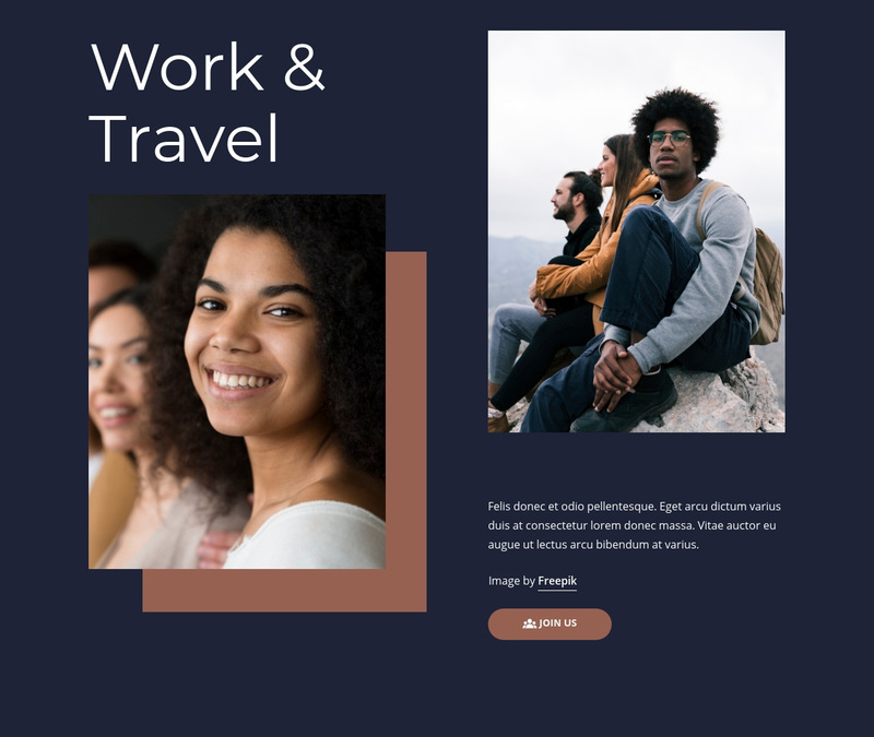 Work & Travel Programs Wix Template Alternative