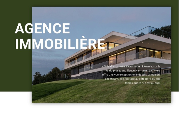 Agence locale de confiance Maquette de site Web