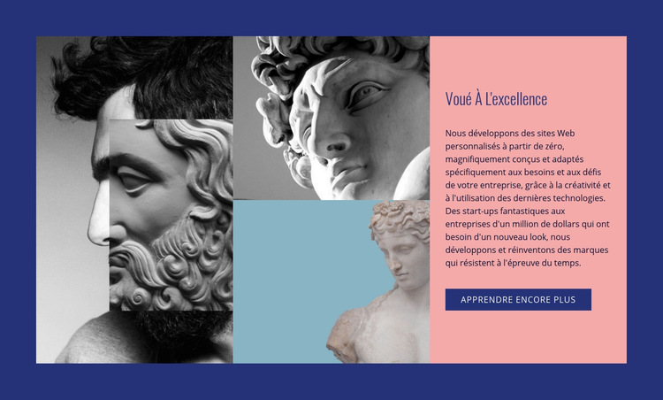 Voué à l'excellence Modèle de site Web