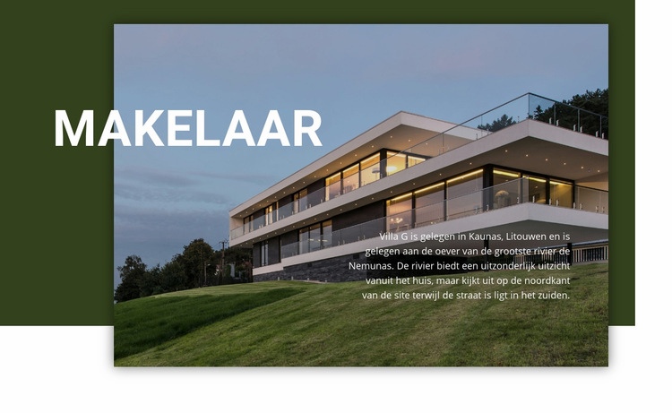 Zeer vertrouwd lokaal bureau Html Website Builder