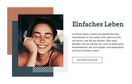 Blog Einfaches Leben - HTML-Webvorlage