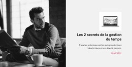 Une Conception De Site Web Exclusive Pour Secrets De La Gestion Du Temps