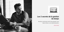 Secrets De La Gestion Du Temps - Design HTML Page Online