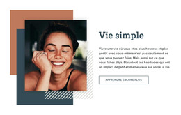 Blog Simple Living - Modèle Web HTML