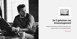 Geheimen Van Timemanagement - Site Met Download Van HTML-Sjabloon