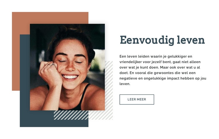 Blog Eenvoudig leven Website mockup