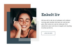 Den Bästa Webbdesignen För Blogg Simple Living